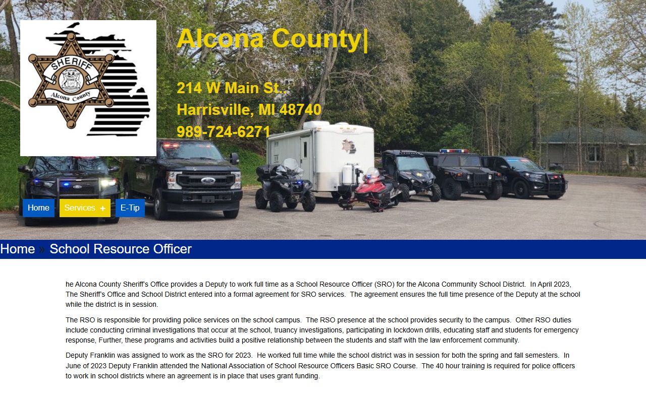 Alcona County charge records and restricted record limits