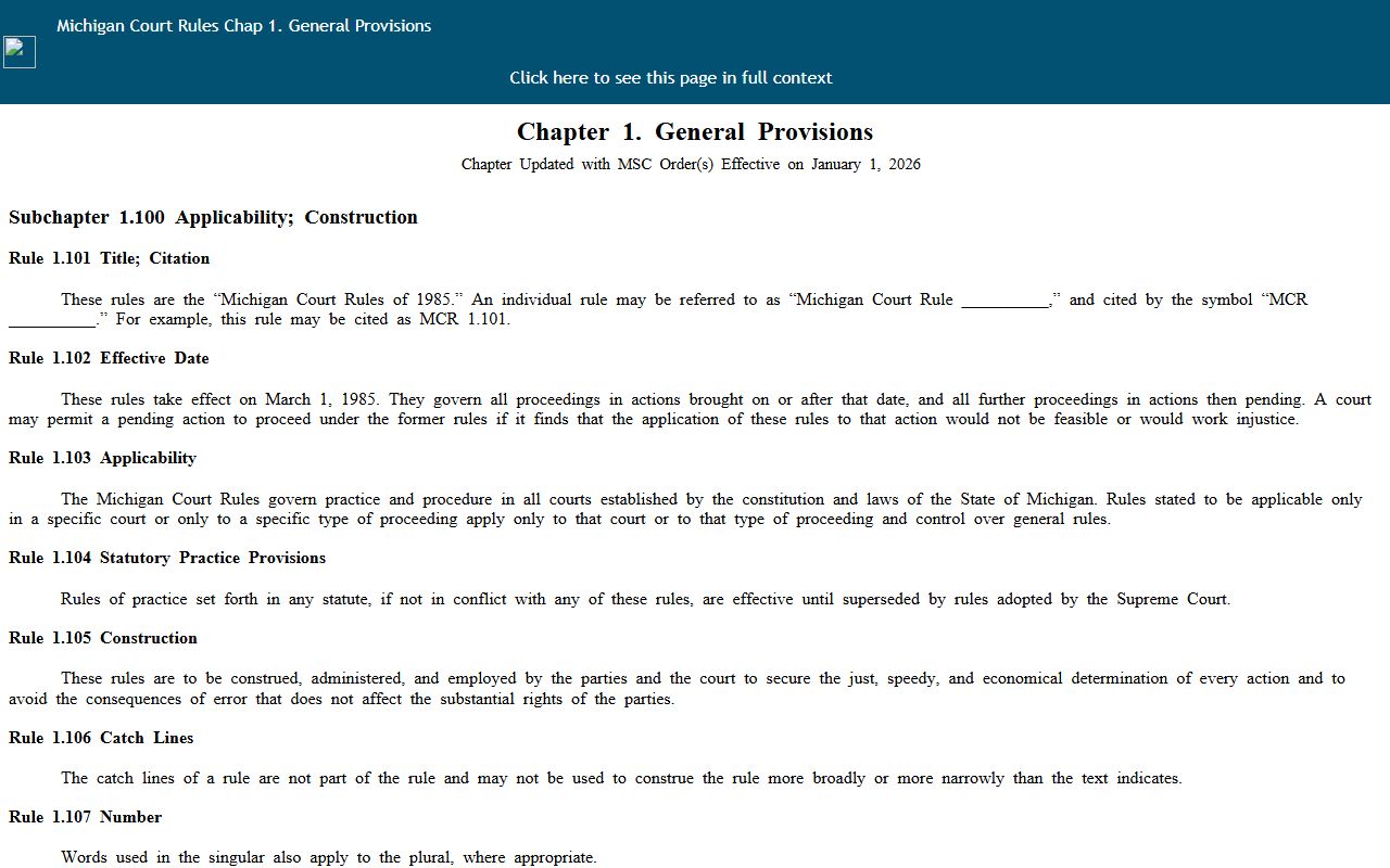 Alcona County court records public access under the Michigan Court Rules